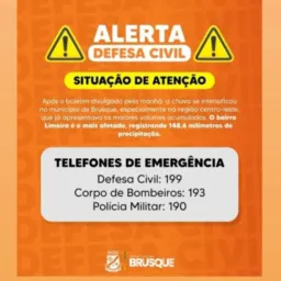 ALERTAS/BRUSQUE E REGIÃO 🚨