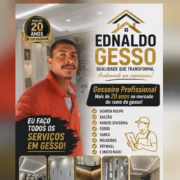 Ednaldo Gesso, tudo em gesso! 👷🏽♂️