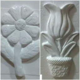 Peças de gesso e artesanato