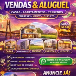 🏡 VENDAS E ALUGUEL DE CASAS APARTAMENTO TERRENO EMPRESA KITNET LOJAS ETC🏡