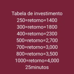 Investimento com sucesso