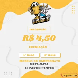 COPA GOATS 13° EDIÇÃO [INSCRIÇÕES]