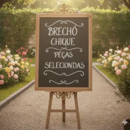 Brechó chique roupas novas e usadas