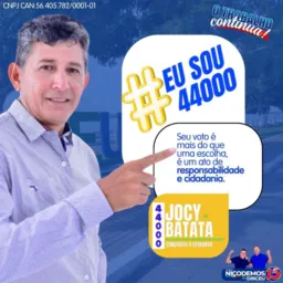 Grupo do futuro vereador Jocybatata 44.000 💙💙