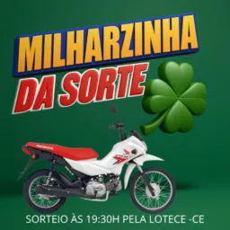 RIFA DE TOIN DE UMA MOTO POP ANO 2022  SORTEIO ÀS 19:30H  PELA LOTECE -CE