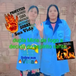Dupla Miriam de fogo adecida do espírito santo de pentecoste