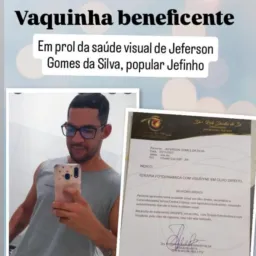 Vaquinha solidária em prol a saúde visual de Jeferson jari