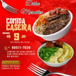 Marmitex grande a $10,00