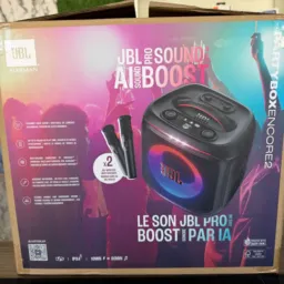 Rifa Caixa JBL encore 2 + 2 microfone JBL