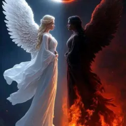 ANJOS E DEMÔNIOS😇😈👿🌗