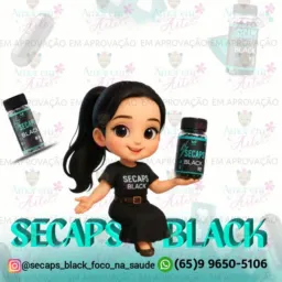 Saúde e Autoestima com o SUPLEMENTO SECAPS BLACK ✨🩶⚕️💊🩺✅