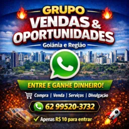 🔥 GRUPO VENDAS & OPORTUNIDADES 🔥
📍 Goiânia e Região

💰 Entre e comece a ganhar dinheiro!
📢 Compra |