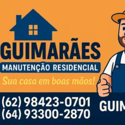 GUIMARÃES MANUTENÇÃO RESIDENCIAL (62)984230701 OU (64)933002870🏡3🏠 PALMEIRAS DE GOIÁS