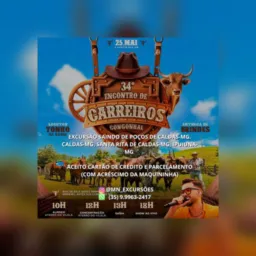 Excursão desfile de carreiros de Congonhal-MG domingo dia 25 de maio de 2025.