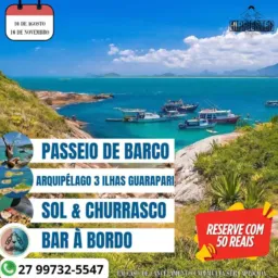 10/08 Passeio de Barco - Arquipélago Três Ilhas