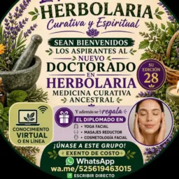 Aspirantes al 28 doctorado de herbolaria medicinal curativa ancestral.