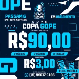 Inscrição copa GOPE