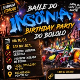 Baile insônia - Birthday party Bololo ²🥳🍀