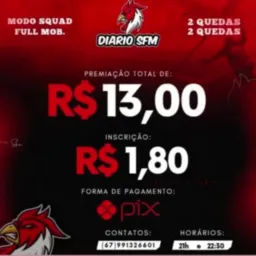 DIARIO SFM | PRÉ INSCRIÇÃO • SQUAD