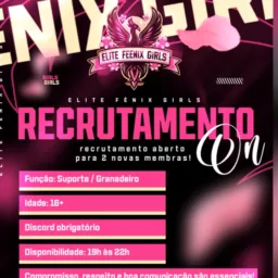 RECRUTAMENTO 🩷🖤