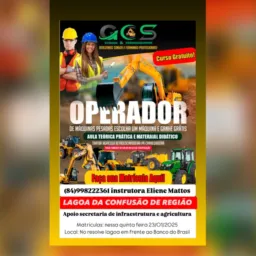 CURSOS DE MÁQUINAS PESADAS EM LAGOA DA CONFUSÃO E REGIÃO