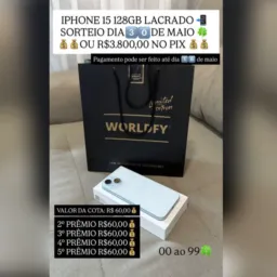 IPHONE 15 LACRADO📱 3️⃣0️⃣ DE MAIO🍀
