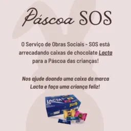 Doação para Páscoa das crianças