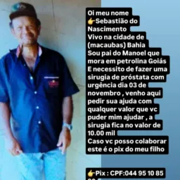 Pela saúde do meu pai