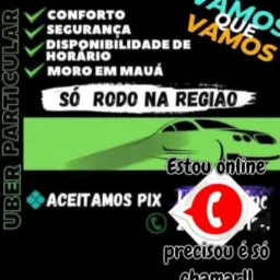 🚖Uber e moto táxi circular na região SOS 24h de Mauá
