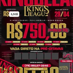 PRÉ INCRIÇÕES KINGS LEAGUE