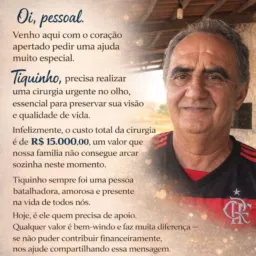 Campanha beneficente para cirurgia de Tiquinho!