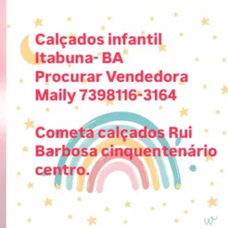🍬🍭Calçados Kids Vendedora Maily 🌈🌈