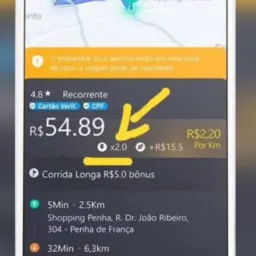 Uber/99pop sergipe