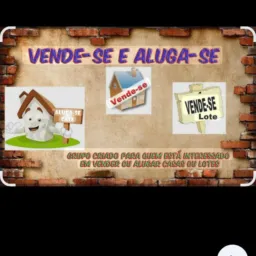 Venda de lotes , casas e aluguéis.