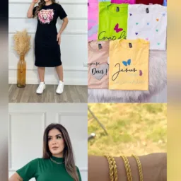 💎Folheados, T-Shirts 👚e Moda Íntima👙