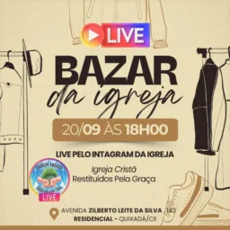 Bazar da Igreja Cristã Restituídos pela Graça 🛍🙌🏻