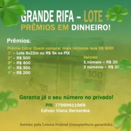 Grande sorteio do lote e mais dinheiro