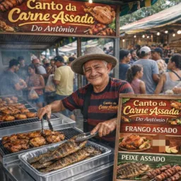 VENDA DE COMIDA FRANGO E PEIXE FRESQUINHO ASSADO🍖🦪🍲🥙🍖🦪🍜