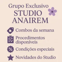 Studio Anairam 🌸💜 aqui você é a prioridade 💜💆🏻♀️💆🏻♂️