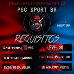PSG SPORT BR/// RECRUTAMENTO