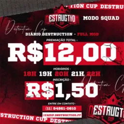 DIARIO DESTRUCTION - PRÉ INSCRIÇÃO