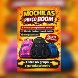 Mochilas no preço BOOM💥