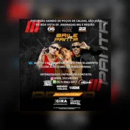 Excursão para o baile do panta em Sumaré-sp dia 05 de julho de 2025 Mc nego trufa, cebezinho e Joãoz