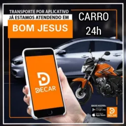 DECAR-APP BOM JESUS 2026 CARRO ou MOTO 24hs pelo aplicativo DECAR