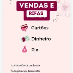 Luciana cosméticos e variedades, rifas e vendas oficial