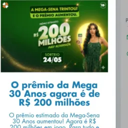 Mega Sena 30 anos