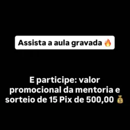 ASSISTA a aula gravada 🔥🔥🔥 #2