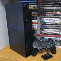 _🎮 RIFA 31  GAMES - PS2 FAT  COMPLETO COM TODOS CABOS ORIGINAIS 🎮_