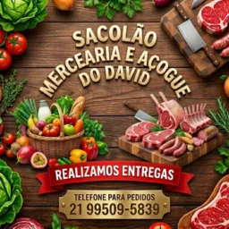 SACOLÃO DO DAVID - Açougue, mercearia & depósito 🥩🍖🥕🥔🧅🍌🍻🍷🍞