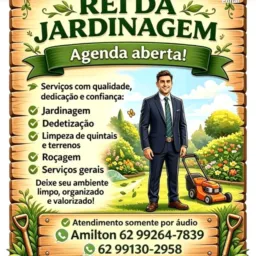Rei Da jardinagem Está A Disposição...